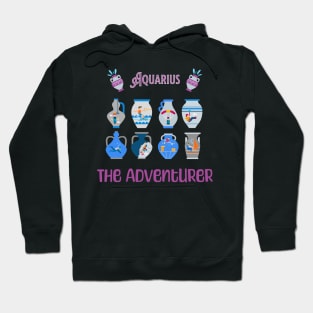 The characters of the zodiac: Aquarius Hoodie